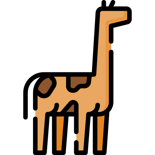 Żyrafa Special Lineal color ikona
