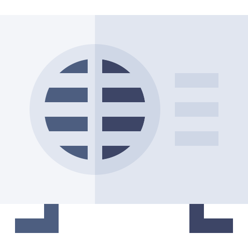 Outdoor unit Basic Straight Flat icon
