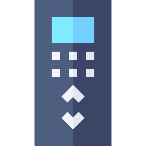 control remoto Basic Straight Flat icono