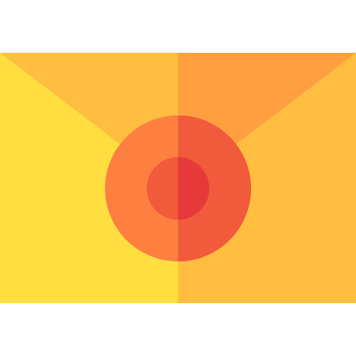 courrier Basic Straight Flat Icône