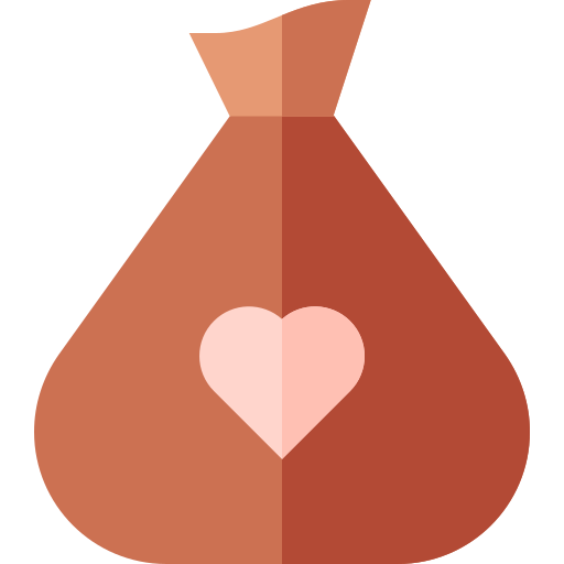 Money bag Basic Straight Flat icon