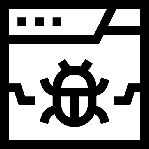 malware Basic Straight Lineal icona