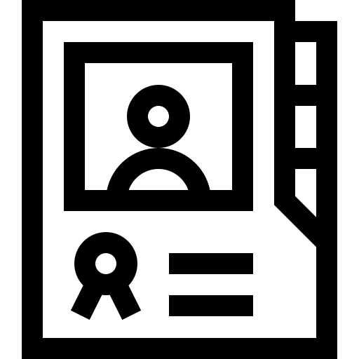 dossiê Basic Straight Lineal Ícone