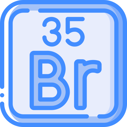 chemisches element Basic Miscellany Blue icon