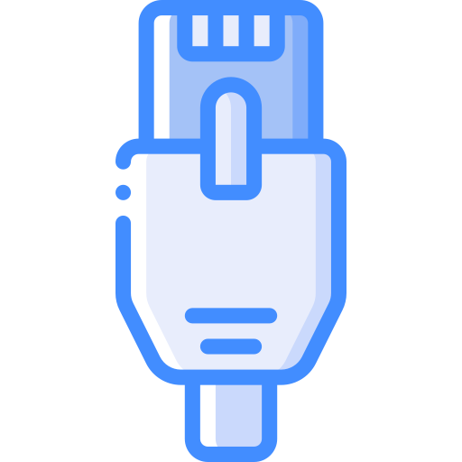 ethernet Basic Miscellany Blue icono