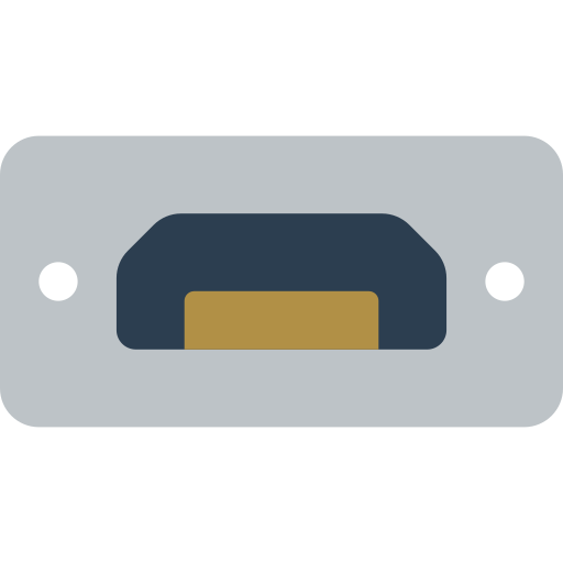 micro usb Basic Miscellany Flat icon