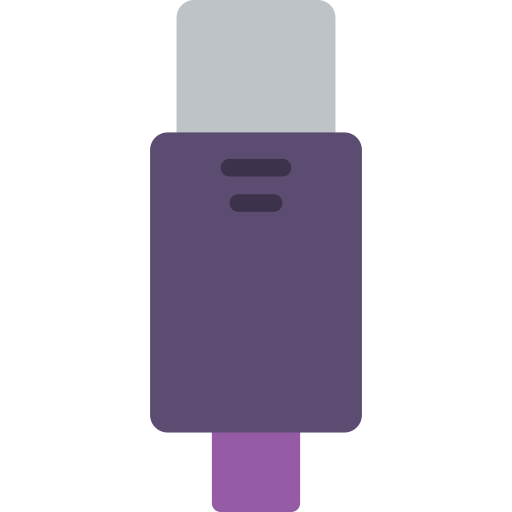 Usb cable Basic Miscellany Flat icon