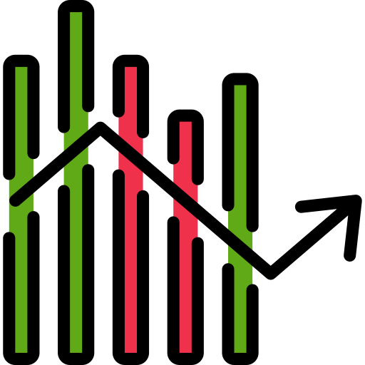 graphique linéaire Basic Miscellany Lineal Color Icône