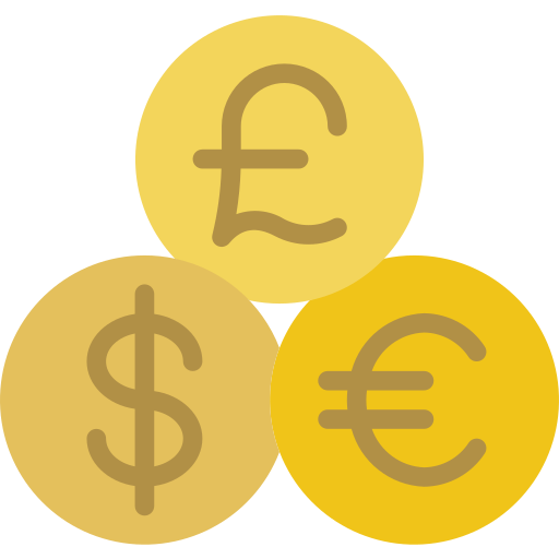 valute Basic Miscellany Flat icona