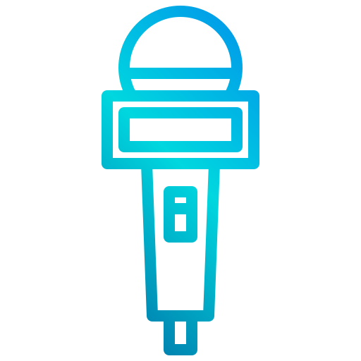 micrófono xnimrodx Lineal Gradient icono