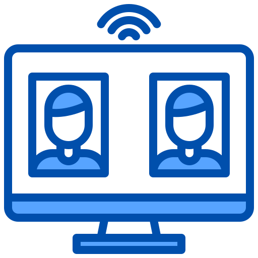 videoconferentie xnimrodx Blue icoon