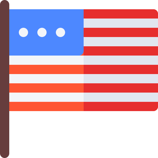 Соединенные Штаты Basic Rounded Flat иконка