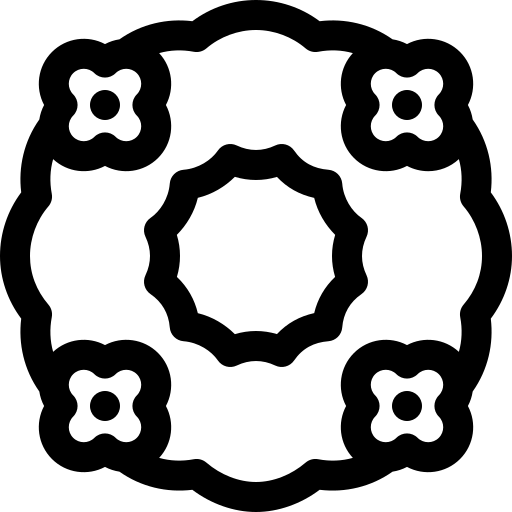 guirlanda Basic Rounded Lineal Ícone