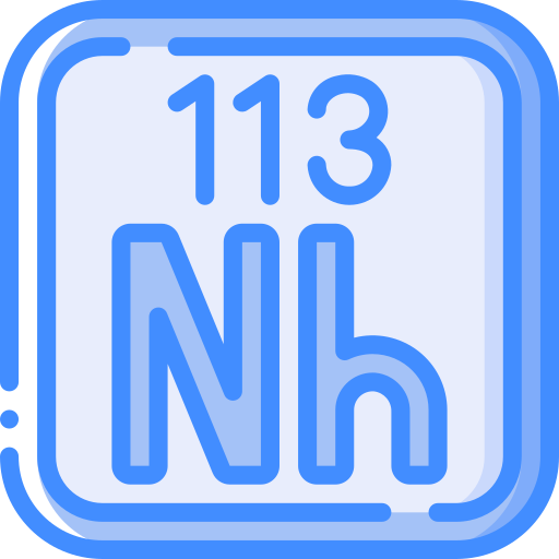 chemisches element Basic Miscellany Blue icon