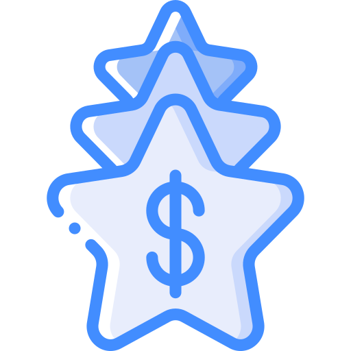 Stars Basic Miscellany Blue icon