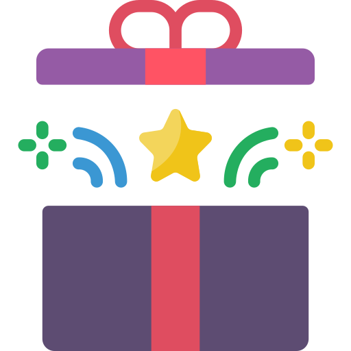 Gift box Basic Miscellany Flat icon