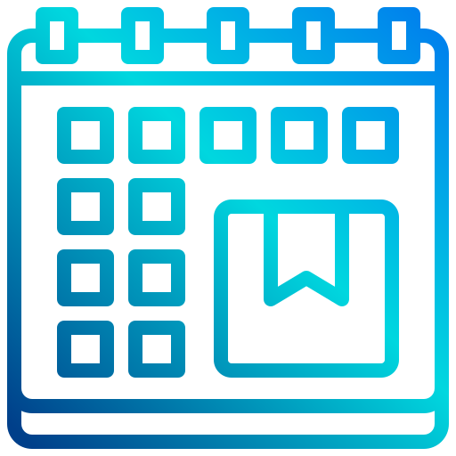 calendario xnimrodx Lineal Gradient icono