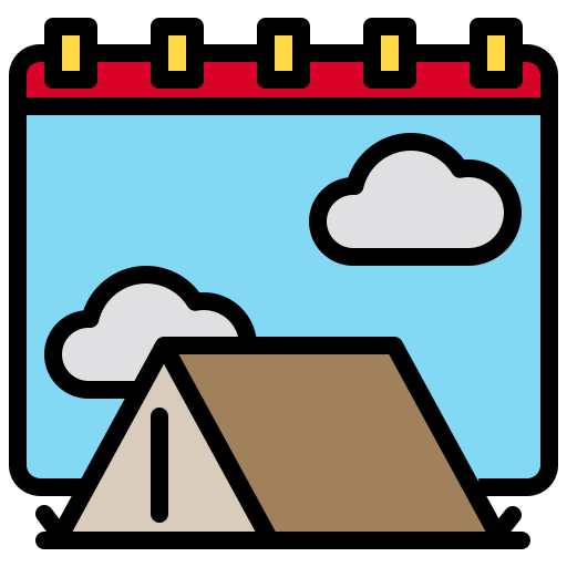 camping xnimrodx Lineal Color icon