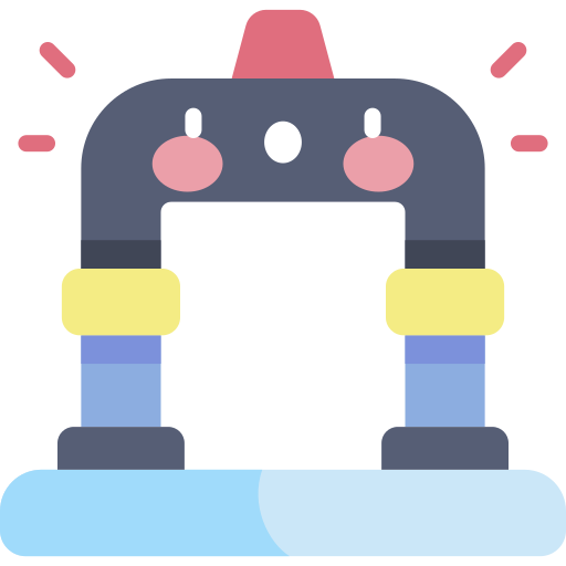 Metal detector Kawaii Flat icon