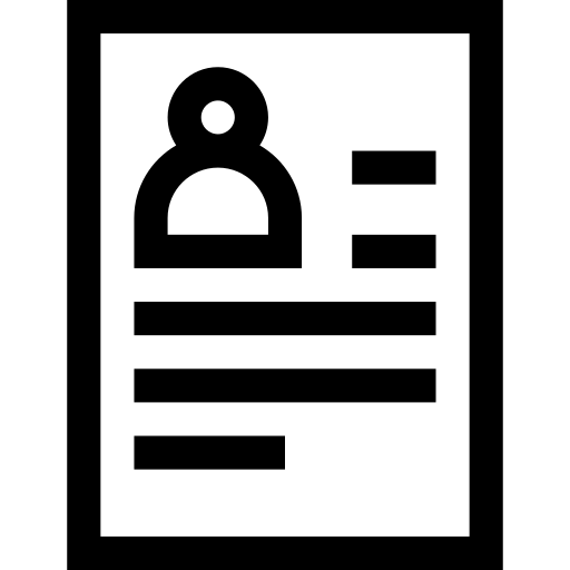 cv Basic Straight Lineal Icône