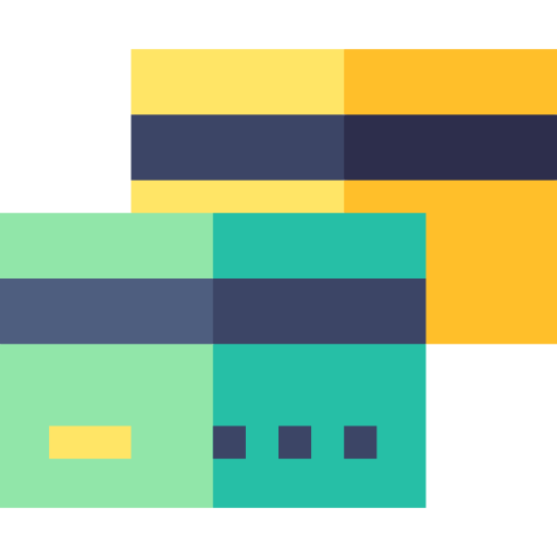 carta di credito Basic Straight Flat icona