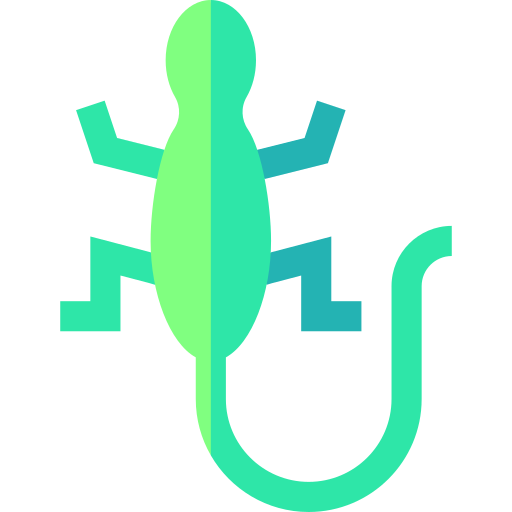 Lizard Basic Straight Flat icon