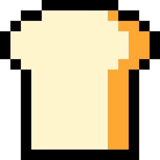 Bread Pixel Linear color icon