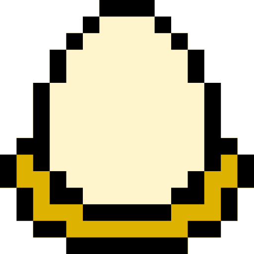 huevo duro Pixel Linear color icono