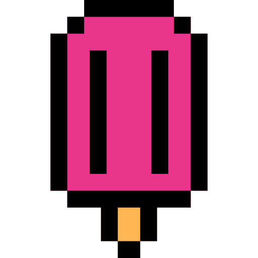 helado Pixel Linear color icono