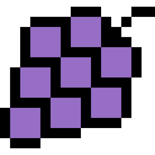 포도 Pixel Linear color icon