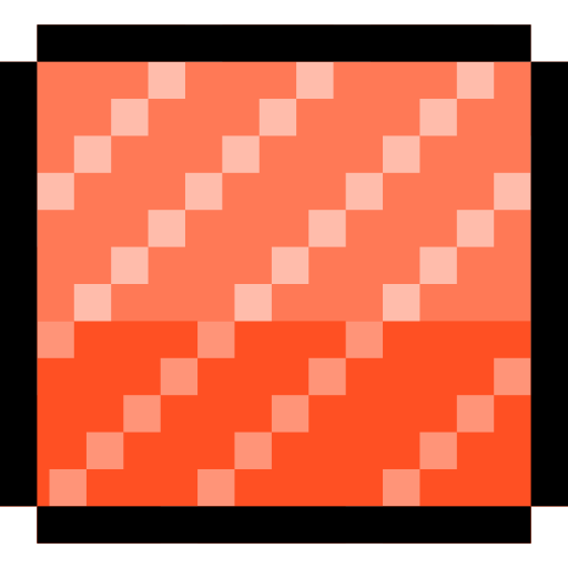sashimi Pixel Linear color ikona