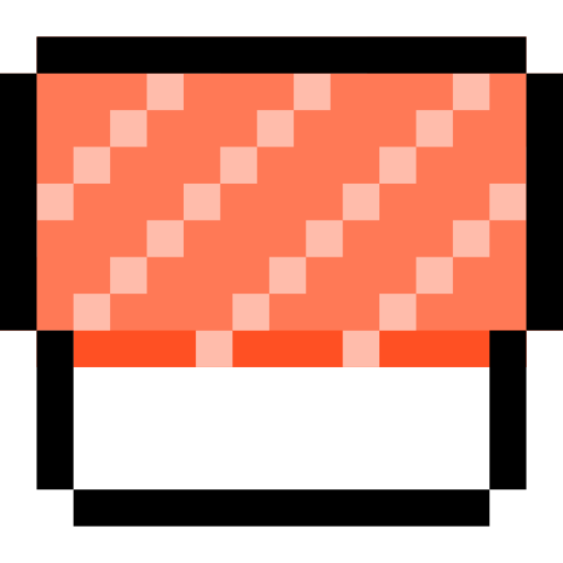 sushi Pixel Linear color ikona