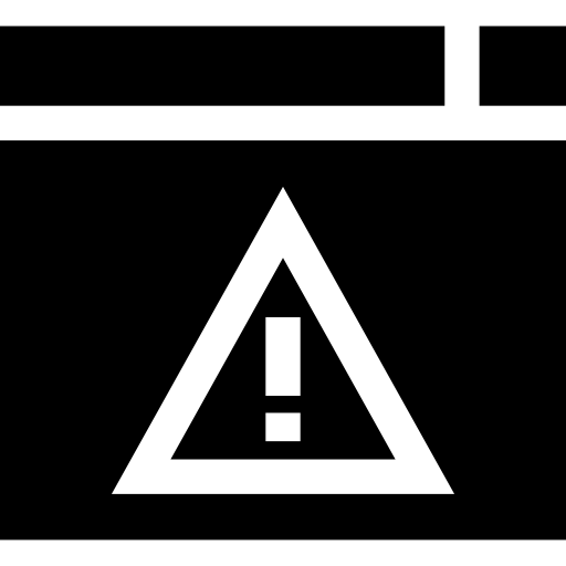 경고 Basic Straight Filled icon