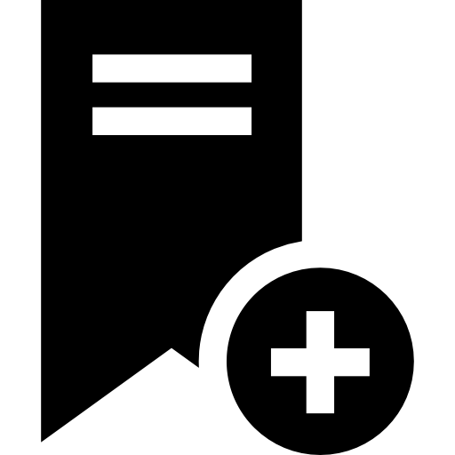 ブックマーク Basic Straight Filled icon