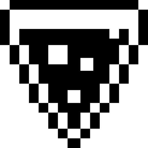 pizza Pixel Solid icono