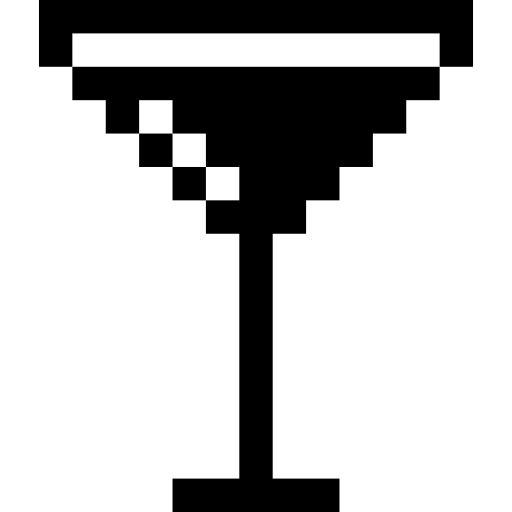 koktajl Pixel Solid ikona