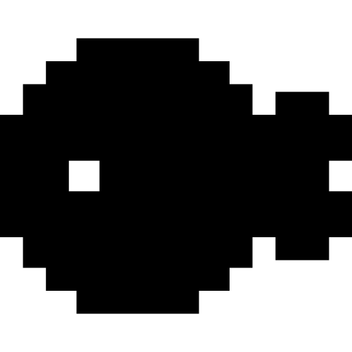 pescado Pixel Solid icono