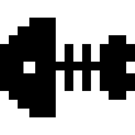 魚の骨 Pixel Solid icon