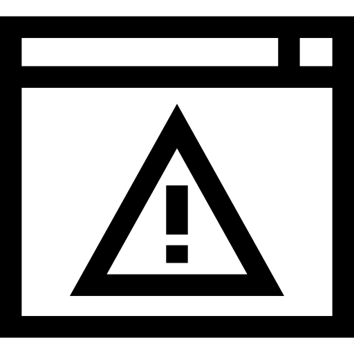 ostrzeżenie Basic Straight Lineal ikona