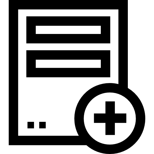 serwer Basic Straight Lineal ikona