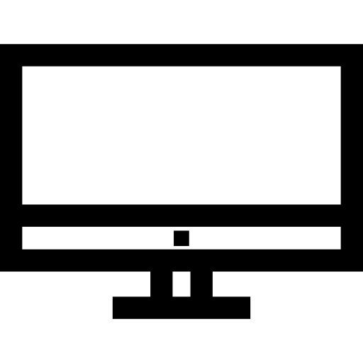 monitor Basic Straight Lineal ikona