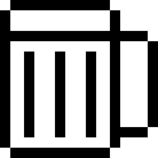 piwo Pixel Outline ikona