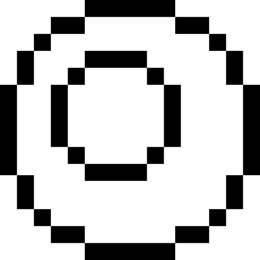 uovo fritto Pixel Outline icona