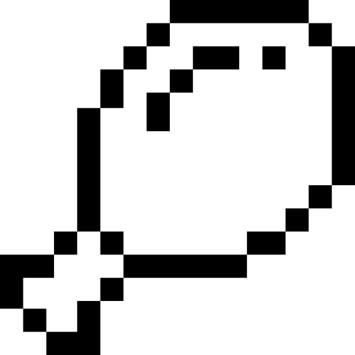 鶏もも肉 Pixel Outline icon