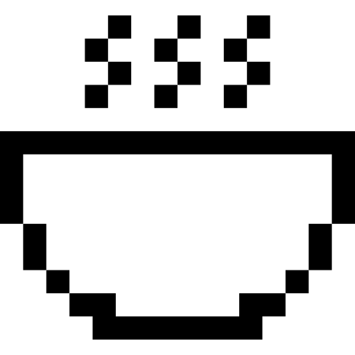 Soup Pixel Outline icon