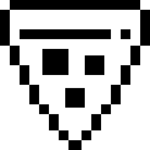 pizza Pixel Outline icona