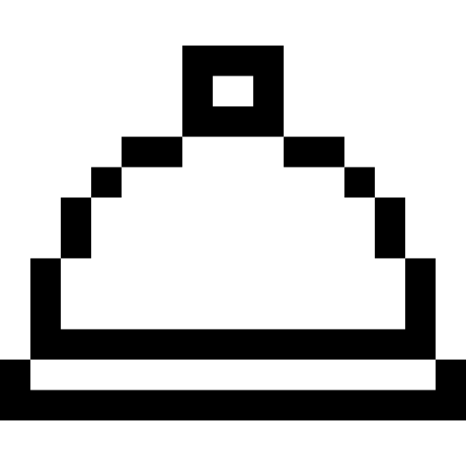 taca Pixel Outline ikona