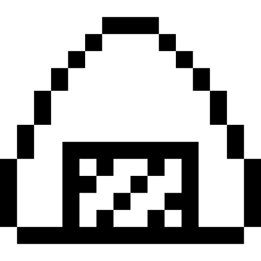onigiri Pixel Outline Ícone