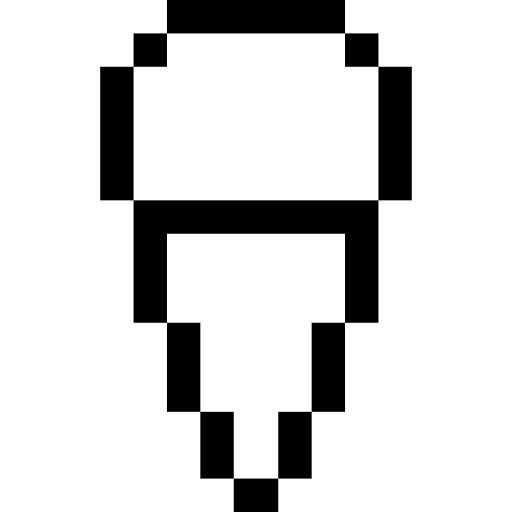 Ice cream Pixel Outline icon