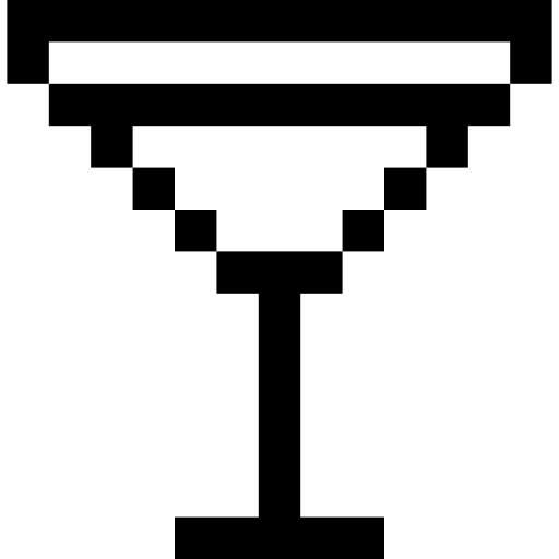 Cocktail Pixel Outline icon